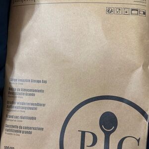 The Pampered Chef Large Reusable Storage Bag - Brown